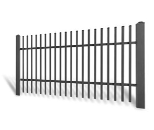 Kovaný plot Samonosná posuvná brána 3000 × 1450 mm, pozinkovaná výplň typ 58.01