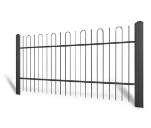 Kovaný plot Samonosná posuvná brána 3000 × 1450 mm, pozinkovaná výplň typ 58.08