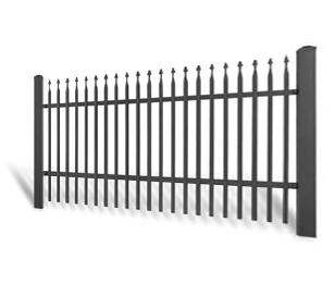 Kovaný plot Jednokřídlá branka 1000 × 1750 mm, pozinkovaná výplň typ 58.30